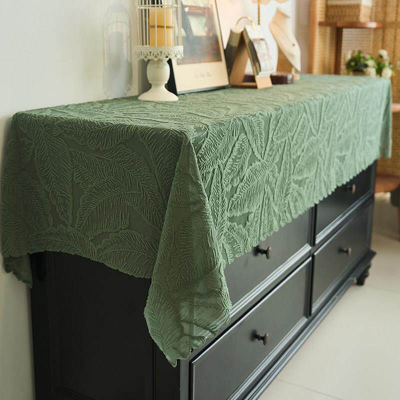 美式文艺复古蕾丝桌布纱长条盖布浪漫ins电视机柜斗柜餐边柜盖巾