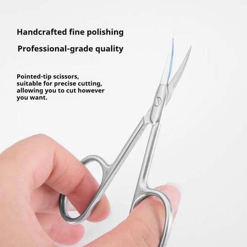 1Pcs 2.5 thickness Nail Cuticle Scissors Eyebrows/Eyelashes