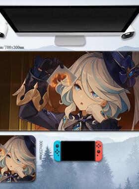 芙宁娜滑鼠垫芙卡洛斯原神小号超大号桌垫动漫周边枫丹水神Furina