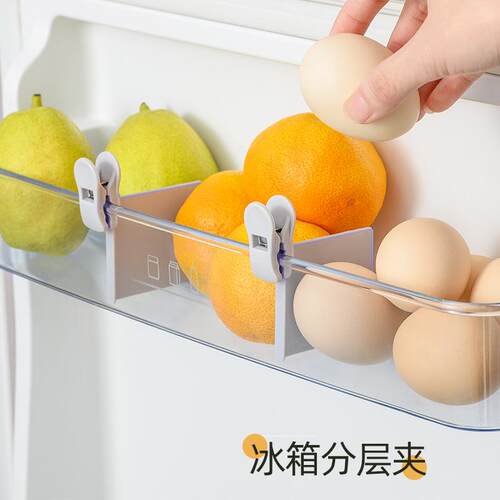 Refrigerator side door partition seasoning packet organizer,