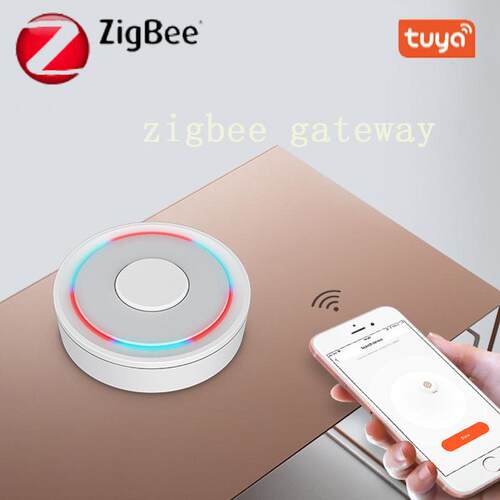 涂鸦苹果HomeKit双模有线网关ZigBee智能家居语音家用控制系统