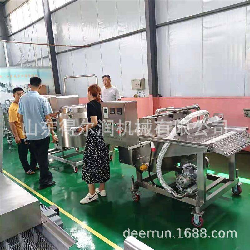 冻干水果干奶块裹巧克力机器饼干巧克力涂层设备单面双面均可图片