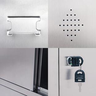 员工不锈钢更衣柜四门宿舍储物柜带锁六门浴室存包换衣柜子工厂鞋