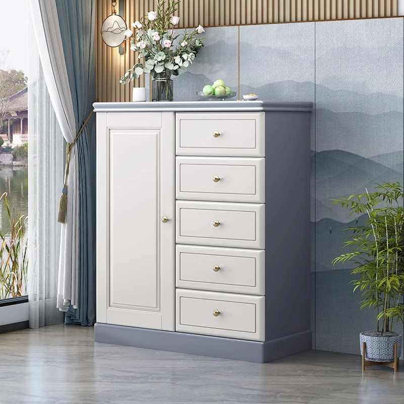 中式实木斗柜多抽屉落地带锁客厅卧室大容量四五斗橱收纳柜储物柜