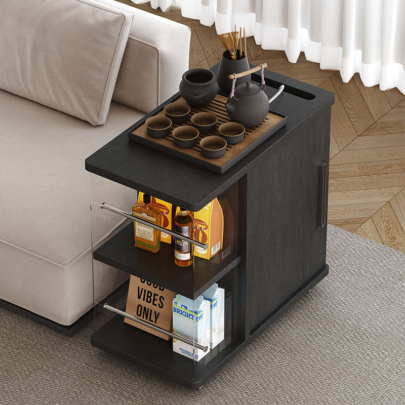 实木移动茶台茶车小推车客厅多功能茶桌边几阳台泡茶一体茶水柜