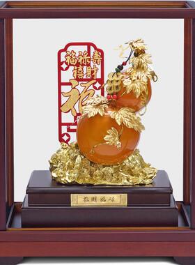 正品足金金箔开一帆风顺品帆船摆件 业礼招财商务办公迁室桌客厅