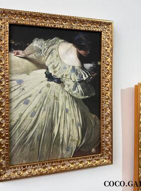 可可的画廊法式中古小众定制艺术古典人物挂画客餐厅玄关装饰画