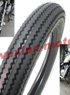 XL883 XL1200 XL48硬汉改装复古锯齿轮胎复古轮胎 前后