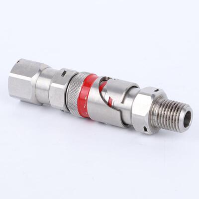 卡扣式快速接头无泄漏快速接头不锈钢铜镀镍接头卡扣式锁定接头