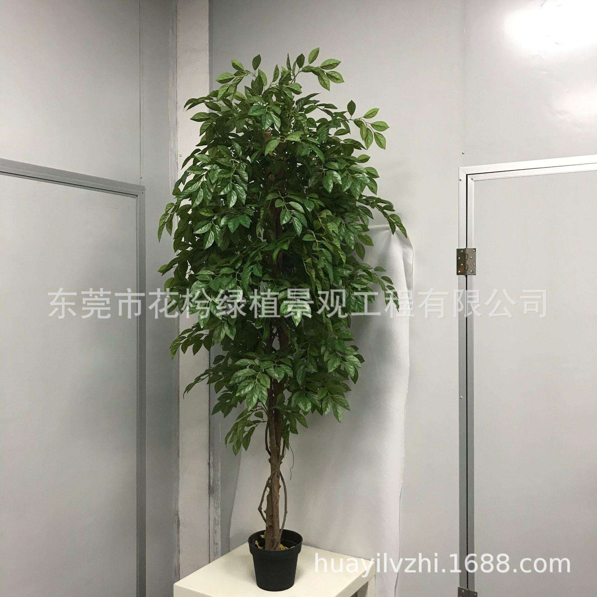 仿真植物大型榕树盆栽绿植盆景落地家庭客厅商场酒店装饰树榕树