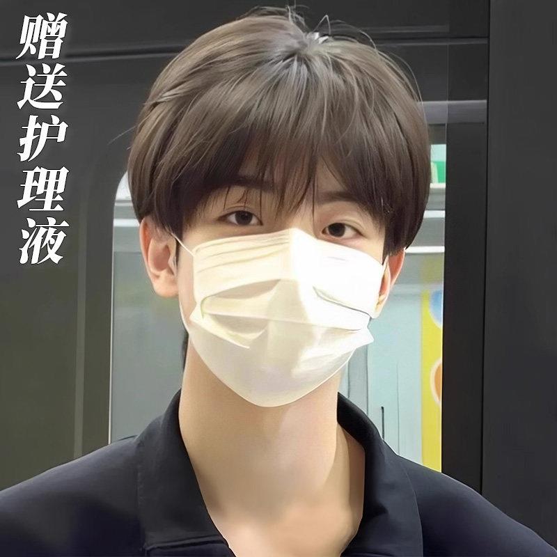 男士假发微分碎盖韩系短发男款少年感自然蓬松彷全真人发假发套