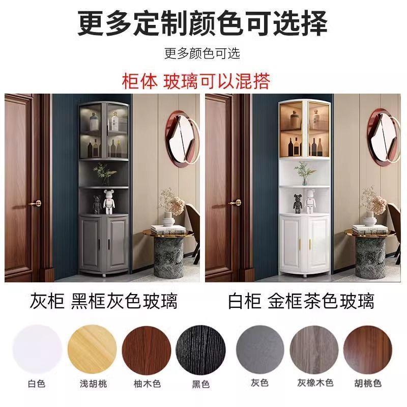 门代厅玄玄关关家用置物柜墙角三角柜小户型角SCS柜现简柜约入门