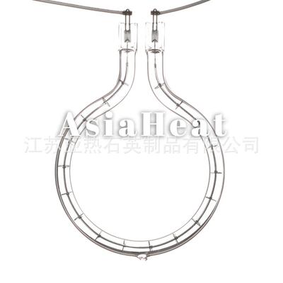 波长0.76-1.4um 400瓦 400W 水分仪仪器石英玻璃加热器 卤素灯管
