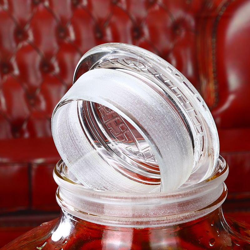 xyt磨砂口玻璃泡酒瓶带龙头大容量专用酒瓶杨梅家用泡酒坛子10斤2