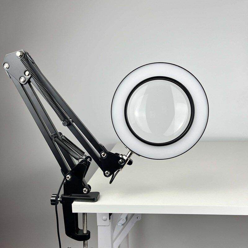 高清台式放大镜带灯阅读手机手表维修专用鉴定工作台焊接电路