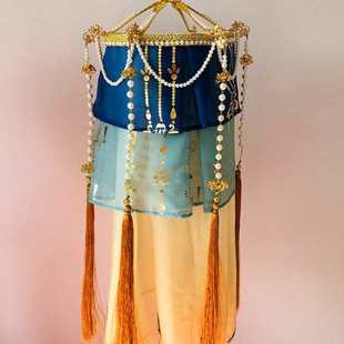 绛纱灯传统复原明制宫灯仿古画古风手提灯笼汉服配饰拍摄道具纱灯