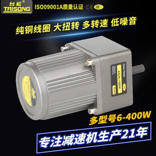 泰松25W/30W微型380/220V交流异步齿轮调速固定减速电机反向控制