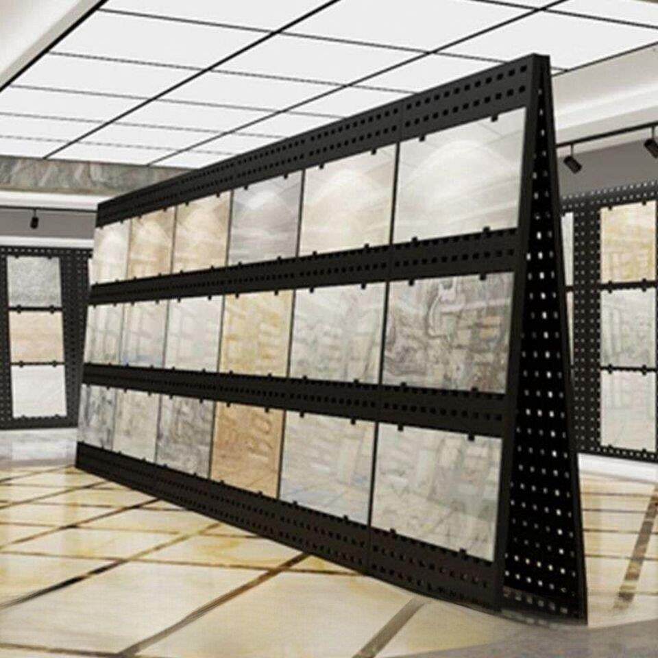 瓷砖展架样品展示架挂墙展示架挂板可移动展架洞洞板展架双面