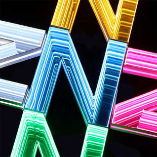 新3D立体千层镜发光字广告牌户外深渊镜霓虹灯酒吧商业街门头招牌