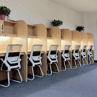 自习桌自习室学习桌书桌隔断桌椅封闭沉浸式桌子考研大学生培训桌