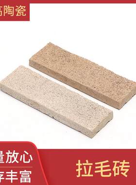 别墅自建房拉毛砖宜兴厂家烧制陶土劈开砖外墙通体室外长条砖