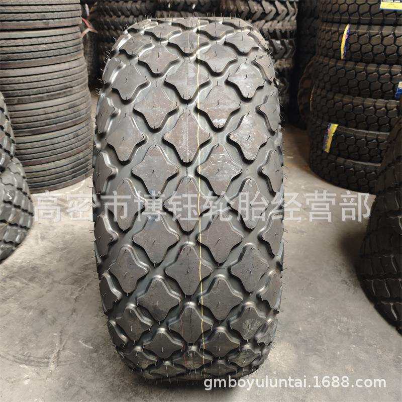 供应瑞耐得23.1-26 R-3菠萝花纹 16层级压路机轮胎 工程机械轮胎