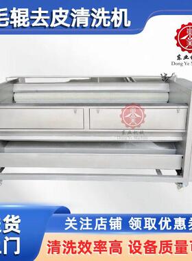 大产量塔菜清洗机地牯牛毛辊清洗机设备螺丝菜清洗设备