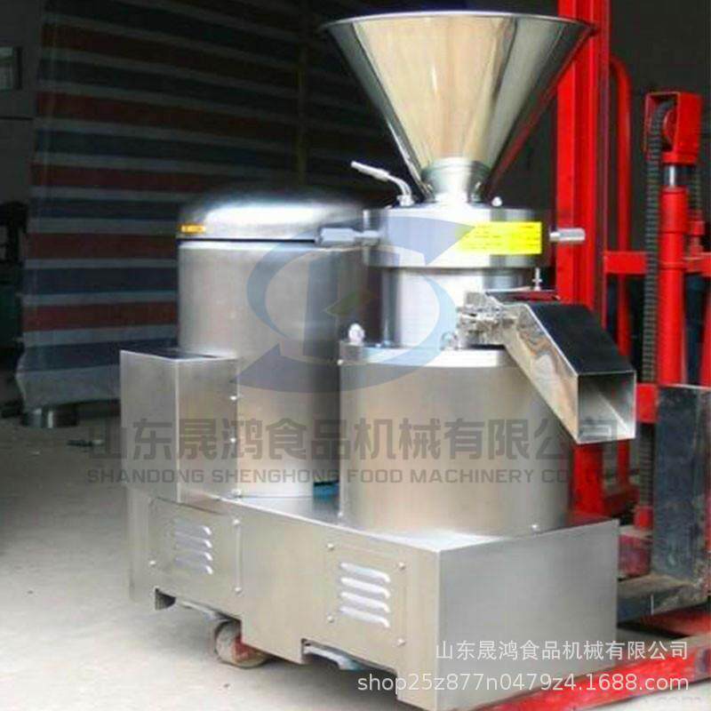 晟鸿牛骨棒子磨泥机 全不锈钢鸭骨胶体磨 食品级芝麻酱研磨机