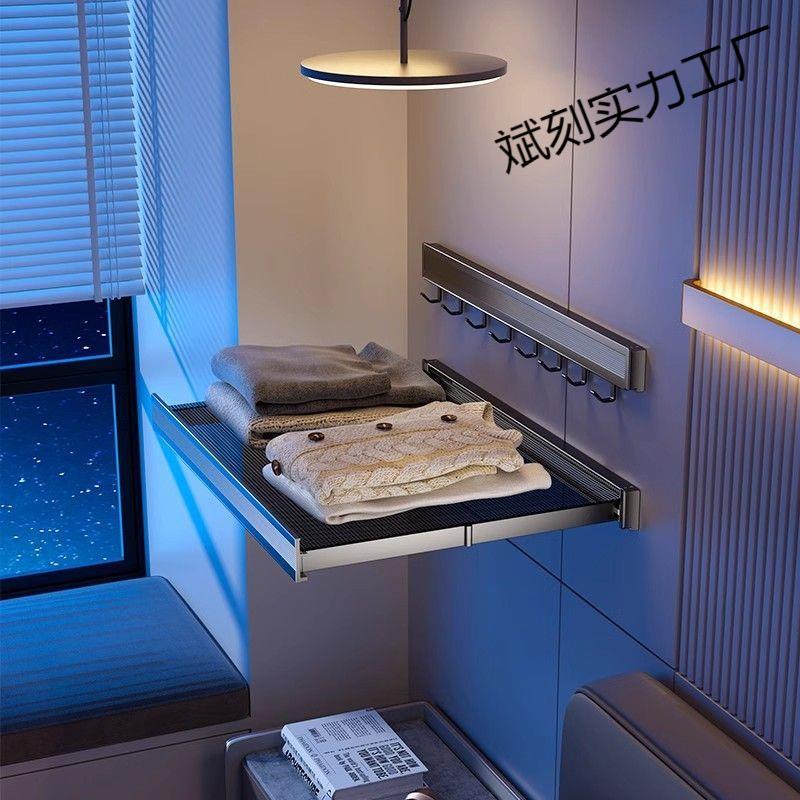 晚上睡觉放衣服神器房间床头的小架子卧室床边床尾飘窗临时挂衣架