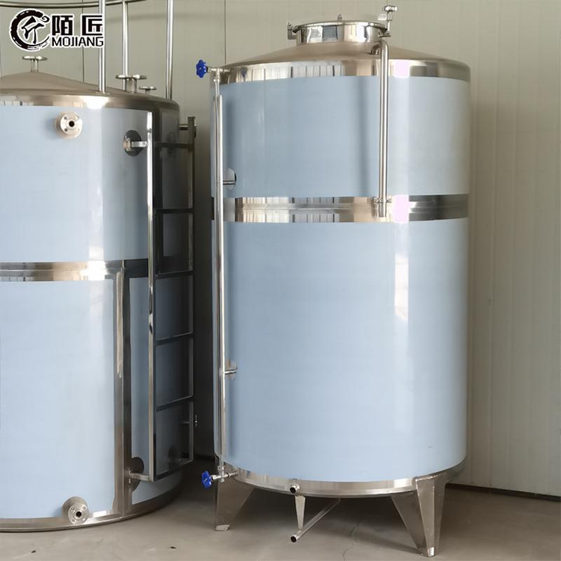 不锈钢储罐立式大容量奶罐蓝色1.5mm耐腐蚀工业设备