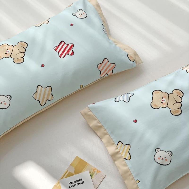 儿童全棉磨毛枕套秋冬季印花宝宝纯棉枕套30X50/35x55/40X60cm