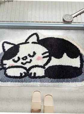 Absorbent felt bedroom entrance door mat bathroom rug carpet