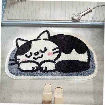 Absorbent felt bedroom entrance door mat bathroom rug carpet