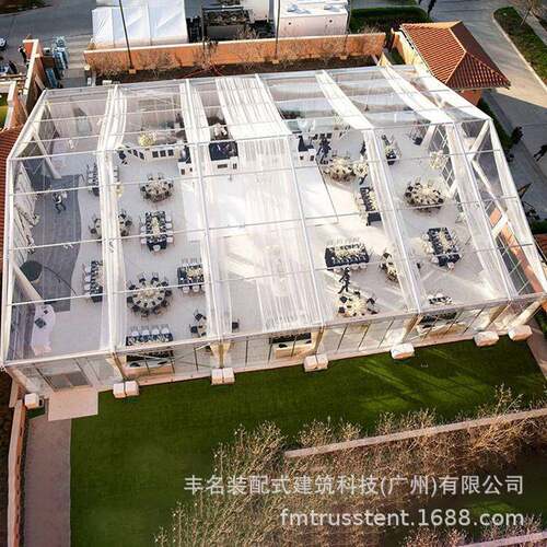 透明人字顶户外婚礼宴会活动帐篷工厂出售出口篷房weddingtent