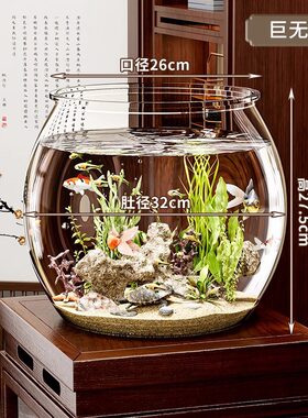 水族箱办公室透明塑料鱼缸桌面缸