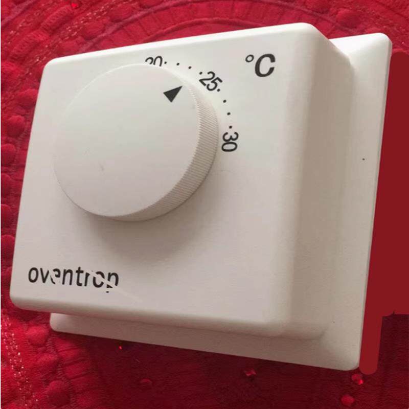 水采暖地暖房间温控器TH2107B机械式面板开关室内控制器 OVENTROP