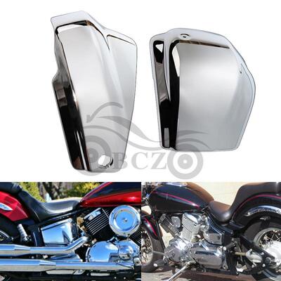 适用VSTAR XVS竞速之星1100改装电镀电池盖 车身保护盖 侧盖