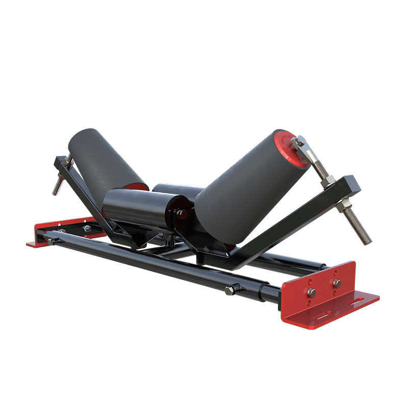 辊组纠偏产调传送带托辊托心自动槽式支架锥形托辊托输送机辊