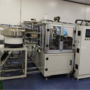 引流尿袋导管配件自动组装 机卡夹阀帽刷胶自动完成节省人工成本