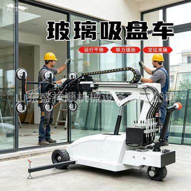 跨境外贸精度倾角传感重型玻璃吸盘车真空搬运车装修建材搬运神