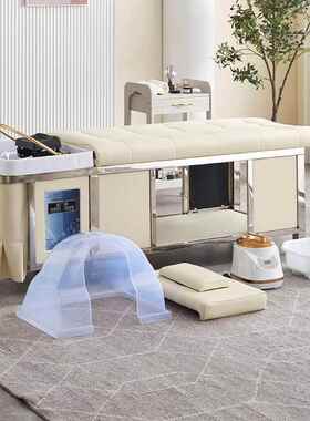 高店端网红店理发用LKT洗床熏蒸热头水器水循环一体按摩头疗洗专