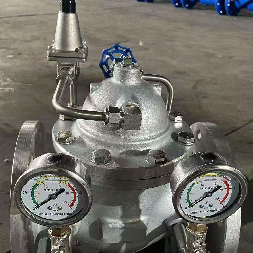04不锈钢自来水水利控制阀先导式可调节减压阀200X