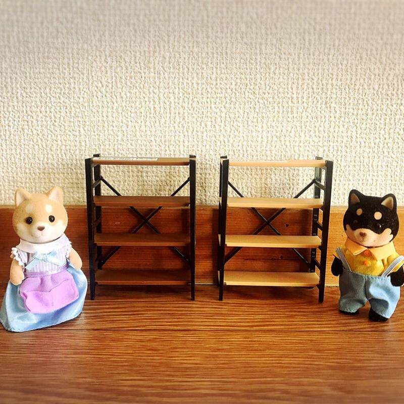 日本微缩小商品摆件货架迷你玩具仿真零食货架娃娃屋场景模型摆件