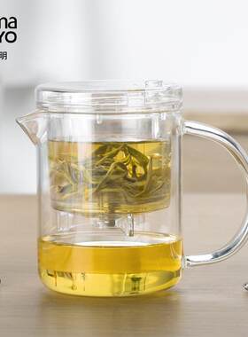 尚明飘逸杯 进口耐热玻璃杯办公杯花茶杯泡茶杯冲泡器EC-21 350ml