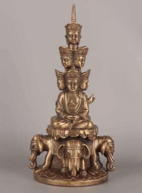 杨铜记 铜普贤 铜普贤 峨眉山十方普贤菩萨 铜工艺品