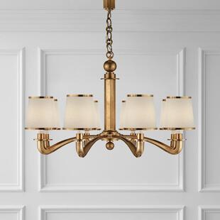 美式 客厅全铜吊灯现代简约田园餐厅卧室阳台灯过道吊灯 创意个性