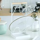 立厨房物锅盖砧板沥 铁置家远益艺架三层家用式 25年新款 锅盖架日式