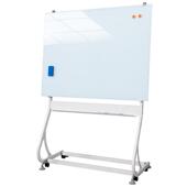 齐支架式 玻璃白板富可移动好写易绘擦商务办公培家用训写字板画