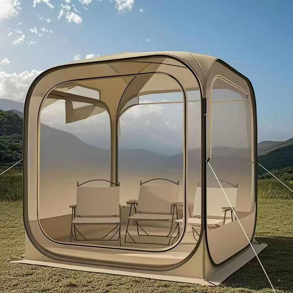 透明pvc速搭空间便携式360帐篷帐篷泡度观赛露营全景 大户外