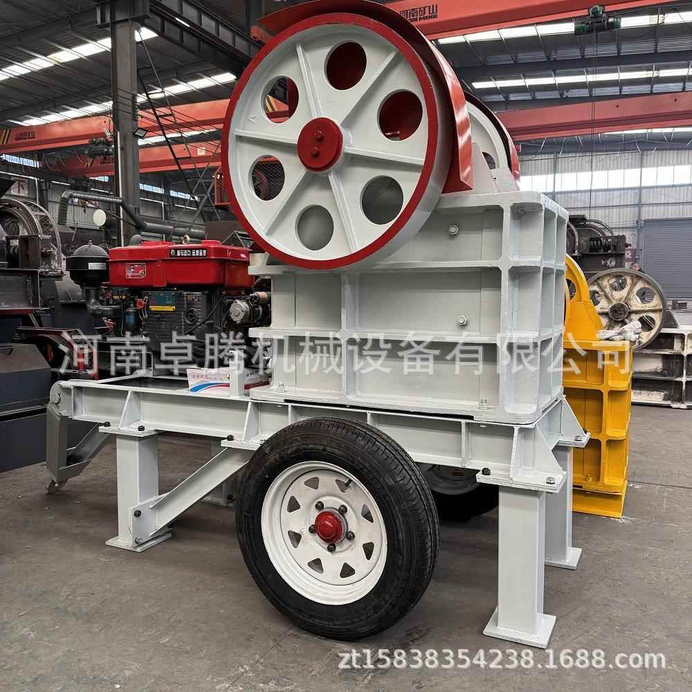 工厂价PE-250*400颚式破碎机20tph移动式金属矿石柴油动力碎石机